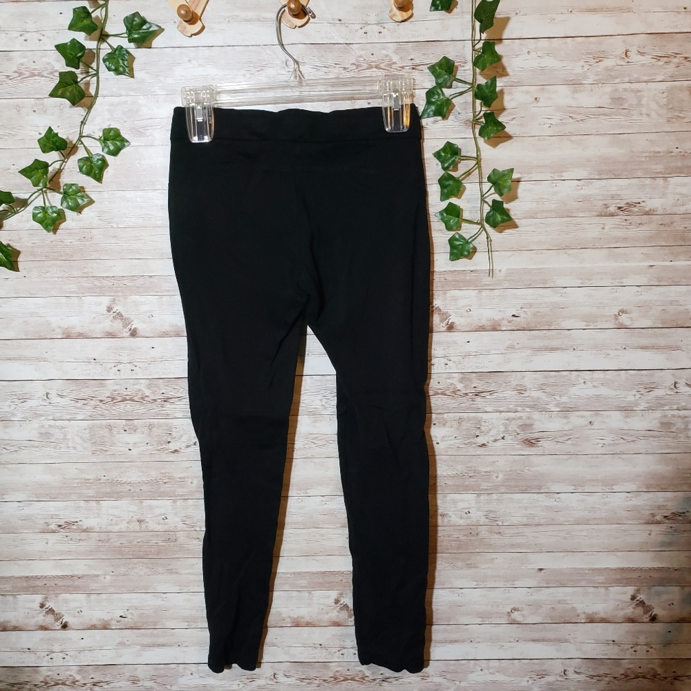 Ann Taylor Black Ponte Zip Pocket Leggings Pants AT Womens Dressy Business Work - Picture 6 of 6